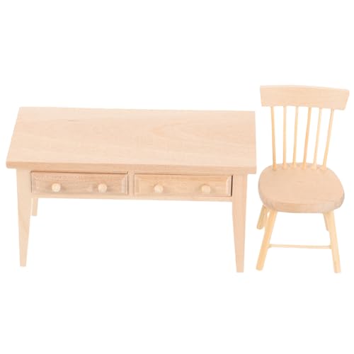 BESPORTBLE 1Satz Miniaturtisch aus Holz für Puppenhaus Maßstab Exquisit Verarbeitetes Möbelmodell Stühlen Deko für Mini Häuser und Mikrolandschaften BESPORTBLE 1Satz Miniaturtisch aus Holz für Puppenhaus Maßstab Exquisit Verarbeitetes Möbelmodell Stühlen Deko für Mini Häuser und Mikrolandschaften von BESPORTBLE