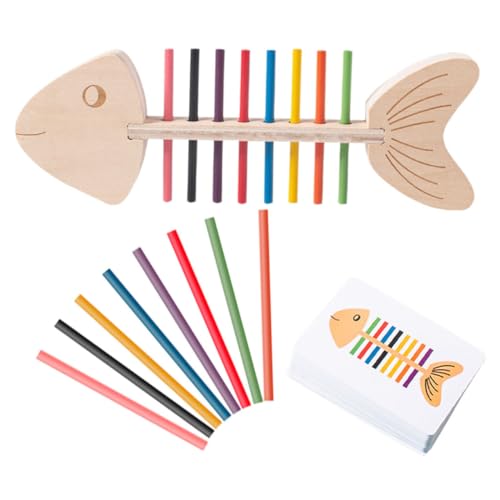 BESPORTBLE 1Satz Montessori Farbsortierspiel Für Doppelseitigen Karten Und Holzstäben Lernspielzeug Feinmotorik Und Farberkennung Für Kleinkinder BESPORTBLE 1Satz Montessori Farbsortierspiel Für Doppelseitigen Karten Und Holzstäben Lernspielzeug Feinmotorik Und Farberkennung Für Kleinkinder von BESPORTBLE