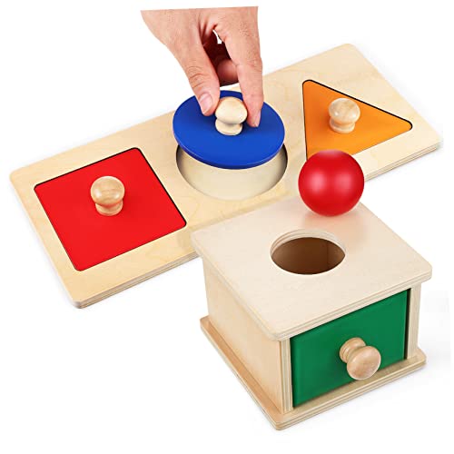 BESPORTBLE 1Satz Montessori Holzspielzeug Objektbeständigkeit Box Mit Dreifarbige Geometrische Einlegeplatte Sensorische Spielzeuge Für Feinmotorik Und des BESPORTBLE 1Satz Montessori Holzspielzeug Objektbeständigkeit Box Mit Dreifarbige Geometrische Einlegeplatte Sensorische Spielzeuge Für Feinmotorik Und des von BESPORTBLE