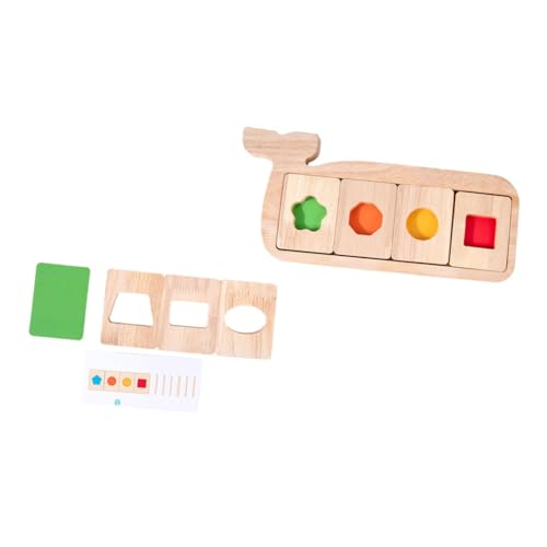 BESPORTBLE 1Satz Montessori Lernspielzeug Holzpuzzle Geometrisches Wal Formspiel für Formerkennung Interaktives Babyspielzeug Perfektes für Jahre Alte Jungen BESPORTBLE 1Satz Montessori Lernspielzeug Holzpuzzle Geometrisches Wal Formspiel für Formerkennung Interaktives Babyspielzeug Perfektes für Jahre Alte Jungen von BESPORTBLE