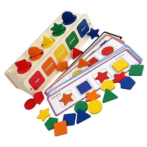 BESPORTBLE 1Satz Montessori Lernspielzeug für Kleinkinder Holz und Formsortierspielzeug zur Motorischer Fähigkeiten und Kognitiver Entwicklung Sinnes und Farberkennung für Ab von BESPORTBLE