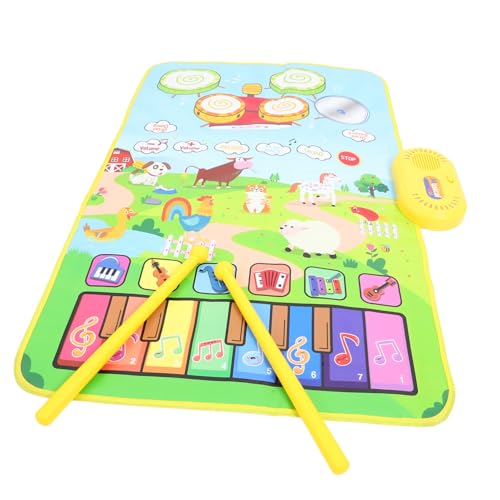 BESPORTBLE 1Satz Musikalische Bodenmatte für Klavier und Trommel Fördert Koordination und Musikalität für Kleinkinder ohne Batterie Designs BESPORTBLE 1Satz Musikalische Bodenmatte für Klavier und Trommel Fördert Koordination und Musikalität für Kleinkinder ohne Batterie Designs von BESPORTBLE
