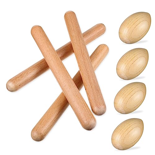 BESPORTBLE 1Satz Musikinstrument Set Aus Teiliges Rhythmusspielzeug Mit Eierschüttlern Und Rhythmusstock Fördert Die Hand Auge Koordination Und Musikalische Früherziehung von BESPORTBLE
