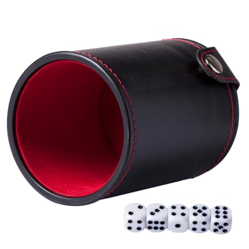 BESPORTBLE 1Satz PU Leder Würfelbecher Mit Würfeln Doppelschichtiger Aufbewahrungsbehälter Für Ktv Spiele Und Freizeitaktivitäten Bar Würfelbecher Für Spaß Und Unterhaltung BESPORTBLE 1Satz PU Leder Würfelbecher Mit Würfeln Doppelschichtiger Aufbewahrungsbehälter Für Ktv Spiele Und Freizeitaktivitäten Bar Würfelbecher Für Spaß Und Unterhaltung von BESPORTBLE