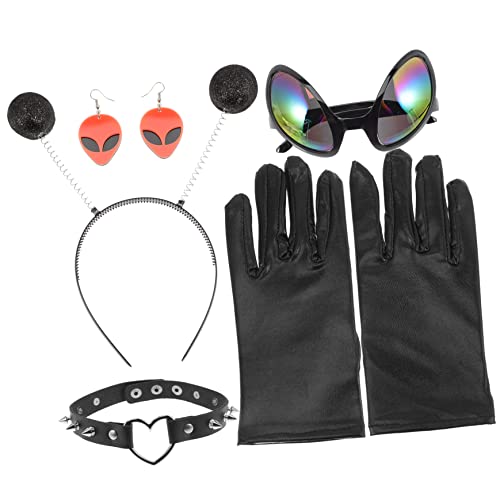 BESPORTBLE 1Satz Partyzubehör Außerirdische Kostümaccessoires mit Stirnband Brille Ohrringen Halskette für Erwachsene für Geburtstagsfeiern Halloween Dekoration BESPORTBLE 1Satz Partyzubehör Außerirdische Kostümaccessoires mit Stirnband Brille Ohrringen Halskette für Erwachsene für Geburtstagsfeiern Halloween Dekoration von BESPORTBLE