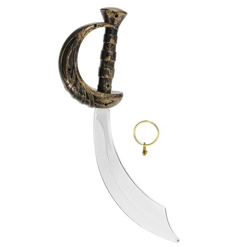 BESPORTBLE 1Satz Piraten Kostüm Set Mit Goldenen Ohrringen Cosplay Zubehör Für Halloween Geburtstagsfeiern Rollenspiele von BESPORTBLE