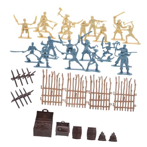 BESPORTBLE Piratenspielzeug Für Jungen Und Mädchen Piratenfiguren-Set Zubehör Miniaturen Spielzeug-Set von BESPORTBLE
