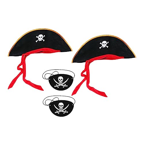 BESPORTBLE 1Satz Piratenhut Und Augenmaske Bequeme Kostüm Requisite Für Halloween Und Karneval Party Kopfbedeckung Für Piraten Themenfeiern Hüte Und Augenmasken BESPORTBLE 1Satz Piratenhut Und Augenmaske Bequeme Kostüm Requisite Für Halloween Und Karneval Party Kopfbedeckung Für Piraten Themenfeiern Hüte Und Augenmasken von BESPORTBLE