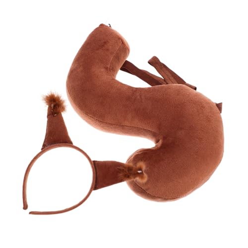 BESPORTBLE 1Satz Plüsch Eichhörnchenohren Haarband und Accessoire für Partys Cosplay und Tierkostüme Ultraweich und Geschenkidee für Freunde von BESPORTBLE