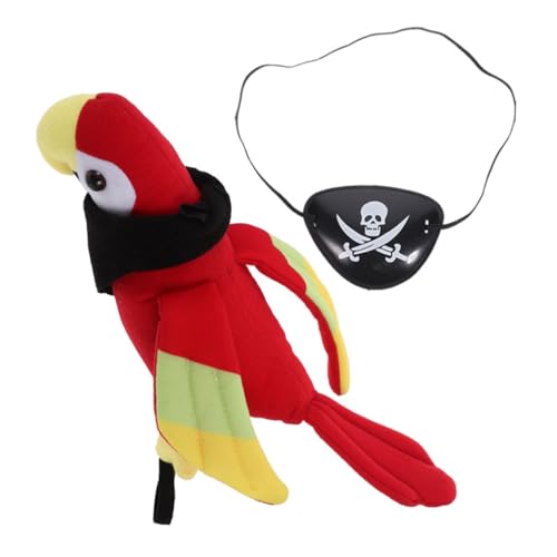 BESPORTBLE 1Satz Plüsch Papageien Kostümset Für Schulter Papagei Schwarzer Halstuch Und Augenmaske Zubehör Für Halloween Und Piraten Mottopartys BESPORTBLE 1Satz Plüsch Papageien Kostümset Für Schulter Papagei Schwarzer Halstuch Und Augenmaske Zubehör Für Halloween Und Piraten Mottopartys von BESPORTBLE