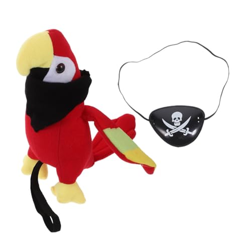BESPORTBLE 1Satz Plüsch Piratenpapagei Für Halloween Teiliges Kostümzubehör Mit Augenklappe Und Schwarzem Für Piraten Rollenspiele Und Partys Papageien Dekoration Für Erwachsene BESPORTBLE 1Satz Plüsch Piratenpapagei Für Halloween Teiliges Kostümzubehör Mit Augenklappe Und Schwarzem Für Piraten Rollenspiele Und Partys Papageien Dekoration Für Erwachsene von BESPORTBLE