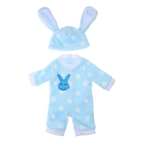 BESPORTBLE 1Satz Puppen Kaninchen Overall Pyjama Für Puppen Süßes Hasenkostüm Mit Schuhen Bequeme Schlafanzug Für Puppen Im Cartoon Stil von BESPORTBLE
