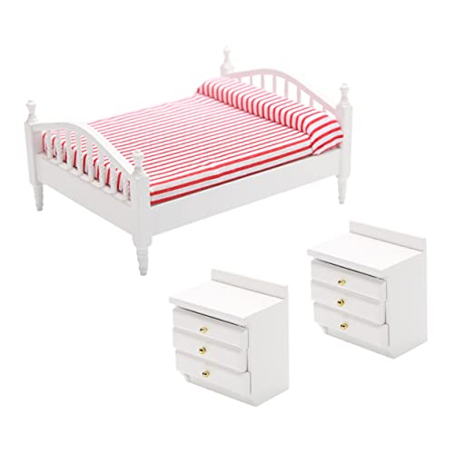 BESPORTBLE 1Satz Puppenhaus Doppelbett Mit Nachttischen Und Puppenmöbel Für Kinderzimmer Puppenzubehör Für Kreative Spielwelten BESPORTBLE 1Satz Puppenhaus Doppelbett Mit Nachttischen Und Puppenmöbel Für Kinderzimmer Puppenzubehör Für Kreative Spielwelten von BESPORTBLE