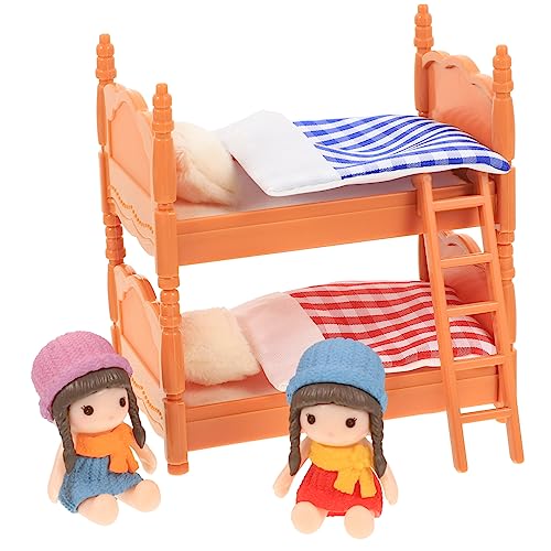 BESPORTBLE 1Satz Puppenhaus Etagenbett Set Dekoratives Möbel für Schlafzimmer mit Puppen Bettwäsche und Feinen Details für Kreative Kinderzimmergestaltung BESPORTBLE 1Satz Puppenhaus Etagenbett Set Dekoratives Möbel für Schlafzimmer mit Puppen Bettwäsche und Feinen Details für Kreative Kinderzimmergestaltung von BESPORTBLE