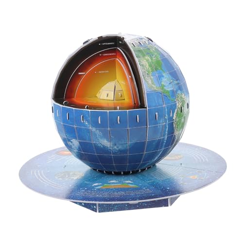 BESPORTBLE 1Satz Puzzle DIY Erdstruktur Modell für Bildungsspielzeug Raumforschung und Geografie Sicheres und Einfaches Basteln Tolles von BESPORTBLE