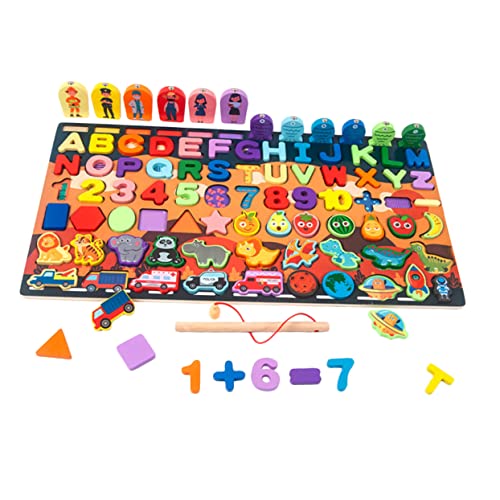 BESPORTBLE 1Satz Puzzlespielzeug Für Frühkindliche Bildung Lernspielzeug Für Junge Mädchen Und Kleinkinder Ab Jahr Pädagogisches Holzspielzeug Für Formen von BESPORTBLE