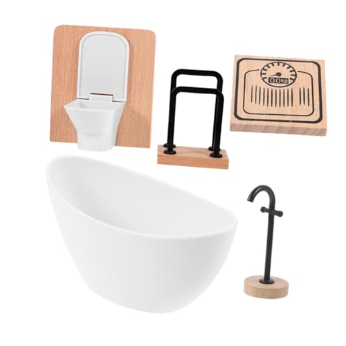 BESPORTBLE 1Satz Realistische Puppenhaus Dekoration mit Toilette Badewanne Handtuchhalter und Teiliges Zubehör für Kreative Rollenspiele und Bastelprojekte BESPORTBLE 1Satz Realistische Puppenhaus Dekoration mit Toilette Badewanne Handtuchhalter und Teiliges Zubehör für Kreative Rollenspiele und Bastelprojekte von BESPORTBLE