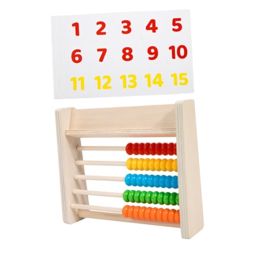 BESPORTBLE 1Satz Rechenrahmen für Holz Lernspielzeug mit Bunten Pädagogisches Mathe für Vorschulkinder Fördert Hand Auge Koordination und Kritisches von BESPORTBLE