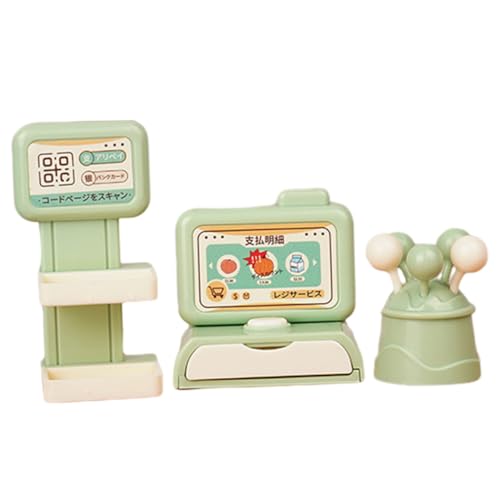BESPORTBLE 1Satz Registrierkasse Modell für Puppenhaus Cash Register mit Lollipop Modell für DIY Puppenhaus Zubehör und Kreative Rollenspiele Fördert Kognitive Fähigkeiten von BESPORTBLE