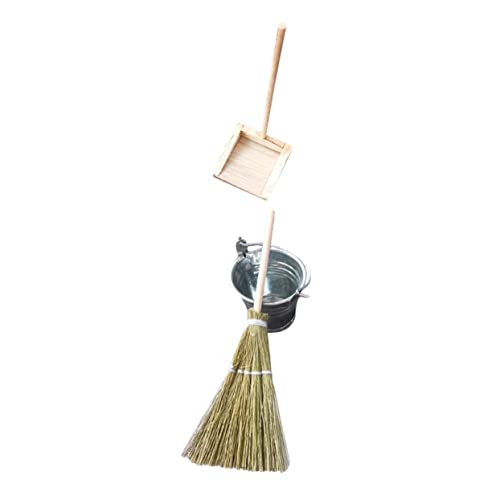 BESPORTBLE 1Satz Reinigungsset Für Puppenhäuser Mini Besen Mit Kehrschaufel Und Eimer Miniaturmöbel Und Spielzeugdeko BESPORTBLE 1Satz Reinigungsset Für Puppenhäuser Mini Besen Mit Kehrschaufel Und Eimer Miniaturmöbel Und Spielzeugdeko von BESPORTBLE