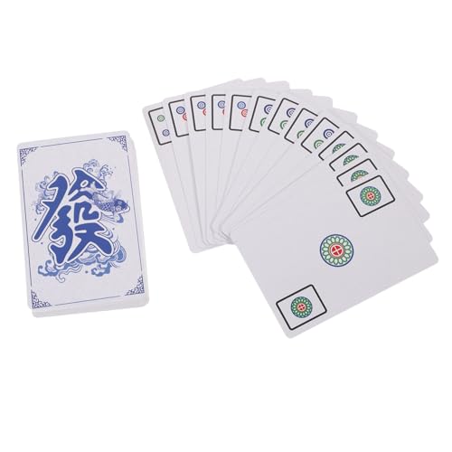 BESPORTBLE 1Satz Reise Mahjong Karten Exquisites Mahjong für Zuhause Tragbar für Partys Bestehend aus Hochwertigem Material mit Traditionellen Farbmuster Design BESPORTBLE 1Satz Reise Mahjong Karten Exquisites Mahjong für Zuhause Tragbar für Partys Bestehend aus Hochwertigem Material mit Traditionellen Farbmuster Design von BESPORTBLE