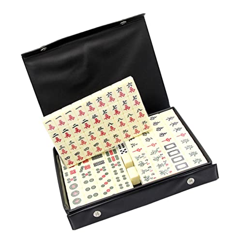 BESPORTBLE 1Satz Reise Mahjong Mahjong Tragbarem Koffer Traditionelles Chinesisches Brettspiel Interaktives Für Unterwegs Für Familien Und Freunde Teilig von BESPORTBLE