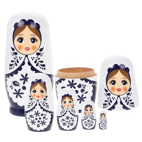 BESPORTBLE 1Satz Russische Nistpuppen Für Teiliges Puppen Handgemachte Mit Niedlichem Design Für Jungen Und Dekoration von BESPORTBLE