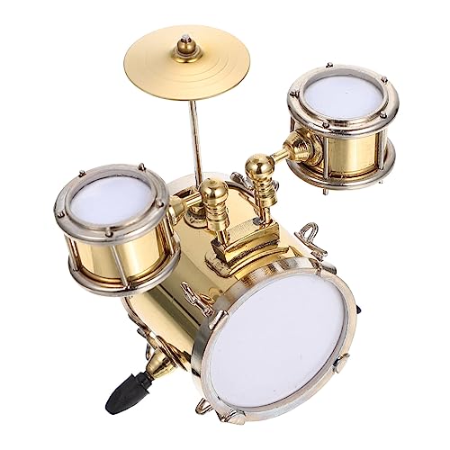 BESPORTBLE 1Satz Schlagzeug Modell Dekoration Für Puppenhaus Lustiges Musikinstrument Als Tischornament Für Kinderzimmer Und Miniaturhausgestaltung von BESPORTBLE