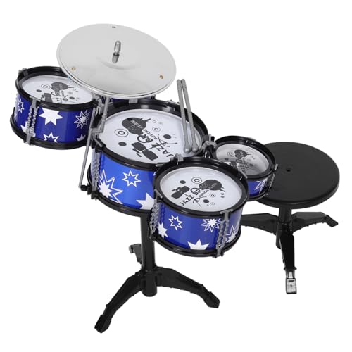 BESPORTBLE 1Satz Schlagzeug Set Realistisches Musikinstrument für Kleinkinder Teiliges Set mit Robustem Authentischem Design und Vielseitigen Soundeffekten für Jungen von BESPORTBLE