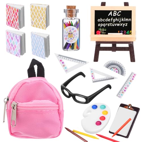 BESPORTBLE 1Satz Schönen Gefälschten Lernwerkzeugen Miniaturstifte Im Schulbeutelmodell Kreative Accessoires Für Lernspielzeug Und Schulsachen Zubehör von BESPORTBLE