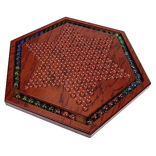 BESPORTBLE 1Satz Sechseckiges Chinesisches Checkerspiel aus Natürlichem Holz Brettspiel für Familien Fördert Kritisches und Problemlösungsfähigkeiten für Spieler BESPORTBLE 1Satz Sechseckiges Chinesisches Checkerspiel aus Natürlichem Holz Brettspiel für Familien Fördert Kritisches und Problemlösungsfähigkeiten für Spieler von BESPORTBLE