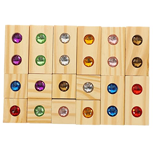 BESPORTBLE 1Satz Sensorisches Holzbausteine mit Edelstein Inlay für Frühes Lernen Teilig Fördert Farberkennung Stapeln und Kreativität bei Kindern BESPORTBLE 1Satz Sensorisches Holzbausteine mit Edelstein Inlay für Frühes Lernen Teilig Fördert Farberkennung Stapeln und Kreativität bei Kindern von BESPORTBLE