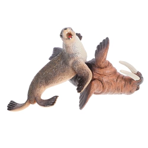 BESPORTBLE 1Satz Simulation Meerestier Modell Realistisches Walross Und Seelöwe Figuren Für Kleine Meerestier Dekore Und Lernspielzeug von BESPORTBLE