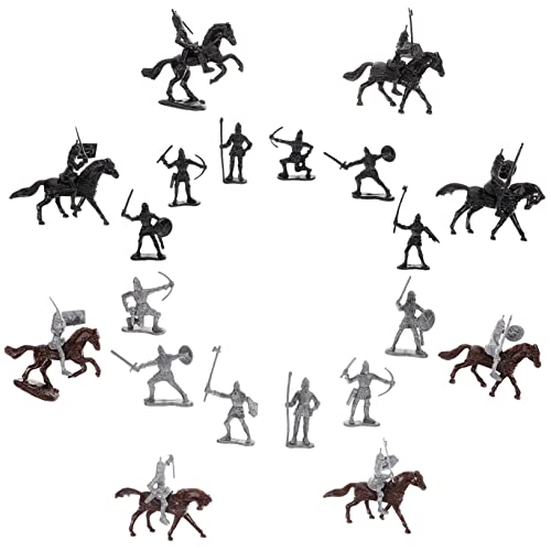 BESPORTBLE 1Satz Soldaten Figuren Teiliges Mittelalterliches Modell mit Rittern und Hochwertige Plastikminiaturen für Kreative Rollenspiele und Dekoration Garten von BESPORTBLE