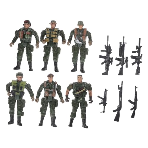 BESPORTBLE 1Satz Soldatenmodelle Soldatenfiguren Kleines Soldatenmodell Militärgrün Plastiksoldaten Für Miniaturszenen Und Dekoration von BESPORTBLE