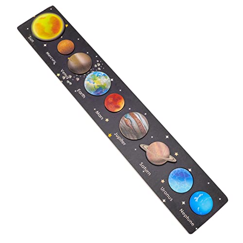 BESPORTBLE 1Satz Sonnensystem Puzzlespielzeug Interaktives Lernspiel für Frühe Bildung Kognitive Entwicklung und Kreatives mit Holzplaneten für Jungen von BESPORTBLE