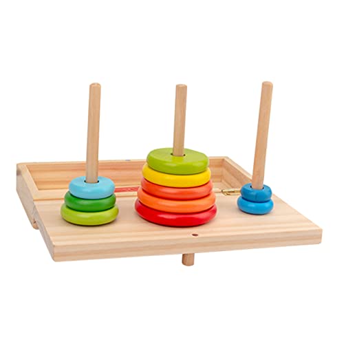 BESPORTBLE 1Satz Stapelbare Holzspielzeuge für Lagiges Hanot Turm Farberkennung und Motorischen Fähigkeiten für Geburtstage und Reisen BESPORTBLE 1Satz Stapelbare Holzspielzeuge für Lagiges Hanot Turm Farberkennung und Motorischen Fähigkeiten für Geburtstage und Reisen von BESPORTBLE