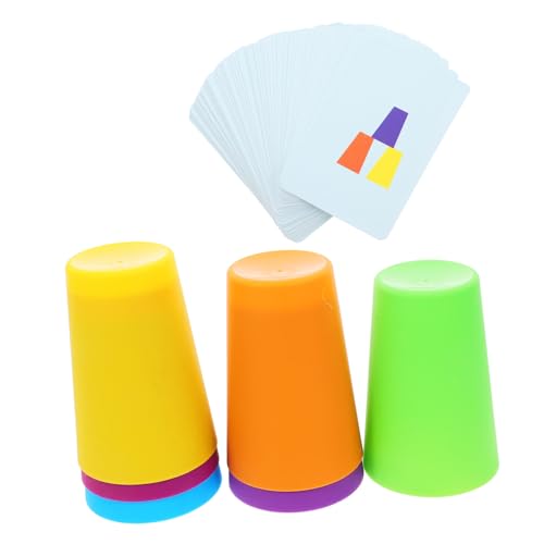 BESPORTBLE 1Satz Stapelbecher Für Kleinkinder Klassisches Stapelspielzeug Für Jungen Für Junge Mädchen Fördert Geschicklichkeit Und Koordination Für Drinnen von BESPORTBLE
