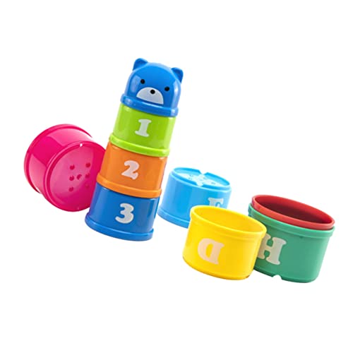 BESPORTBLE 1Satz Stapelbecher Für Kleinkinder Lustige Bärenform Farbenfrohe Und Sichere Stapelspielzeuge Für Junge Mädchen Für Badewanne Und Spielgruppe Netzbeutel BESPORTBLE 1Satz Stapelbecher Für Kleinkinder Lustige Bärenform Farbenfrohe Und Sichere Stapelspielzeuge Für Junge Mädchen Für Badewanne Und Spielgruppe Netzbeutel von BESPORTBLE
