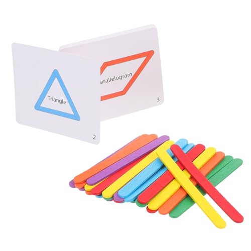 BESPORTBLE 1Satz Stick Puzzle Für Bastelstäbchen Logischem Und Farberkennung Für Vorschul Klassenzimmer Und Lernspielzeug Für Kleinkinder von BESPORTBLE