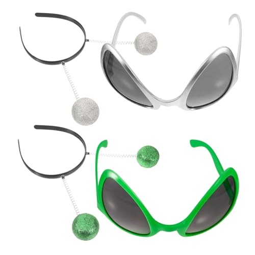 BESPORTBLE Außerirdisches Sonnenbrille Stirnband Satz für Kinder und Erwachsene Halloween Cosplay Zubehör Kreatives Kostüm Accessoire für Partys Festivals Straßenfotos BESPORTBLE Außerirdisches Sonnenbrille Stirnband Satz für Kinder und Erwachsene Halloween Cosplay Zubehör Kreatives Kostüm Accessoire für Partys Festivals Straßenfotos von BESPORTBLE