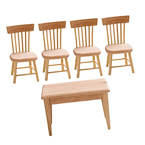 BESPORTBLE 1Satz Stuhlset aus Teiliges Puppenhausmöbel für Dekoration von Esszimmer oder Fördert Kreativität und Rollenspiel Langlebig BESPORTBLE 1Satz Stuhlset aus Teiliges Puppenhausmöbel für Dekoration von Esszimmer oder Fördert Kreativität und Rollenspiel Langlebig von BESPORTBLE