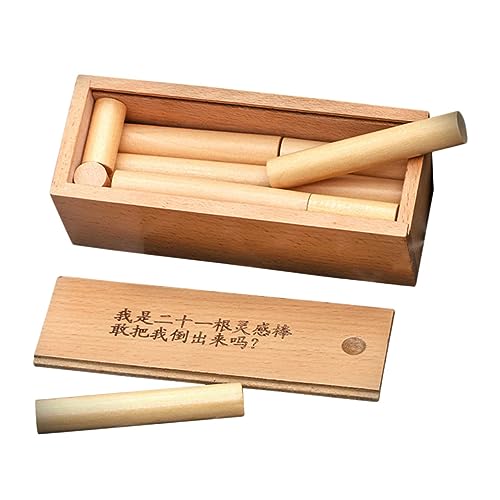 BESPORTBLE 1Satz Teiliges Hirnteaserspielzeug Aus Holz Entsperren Sticks Box Für Erwachsene Und Geduldsspiel Für Neujahr Weihnachten Und Geburtstage Fördert von BESPORTBLE