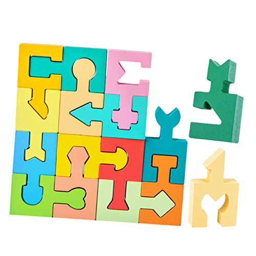 BESPORTBLE 1Satz Teiliges Holzspielzeug Für Formensortier Und Stapelspiel Pädagogisches Puzzlespielzeug Montessori Lernspiel Für Kleinkinder Motorische Fähigkeiten Fördern von BESPORTBLE