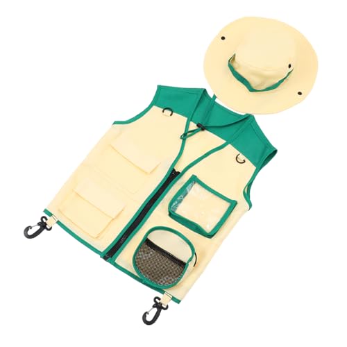 BESPORTBLE 1Satz Teiliges Outdoor Explorer Weste Und Abenteuerhut Für Kleine Für Camping Und Erkundungen von BESPORTBLE