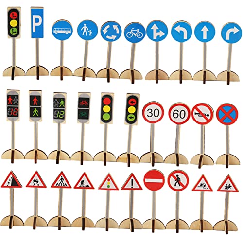 BESPORTBLE 1Satz Teiliges Verkehrszeichen Für Lernspielzeug Zur Verkehrserziehung Mit Straßenverkehrsschildern Für Kreatives Verkehrskompetenz von BESPORTBLE