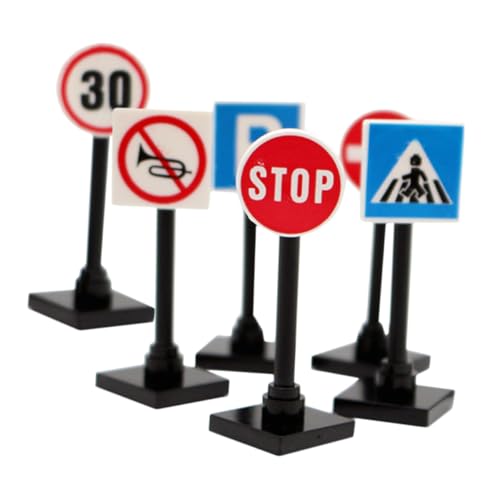 BESPORTBLE 1Satz Teiliges Verkehrszeichen Für Puppenhäuser Straßenschilder Für Verkehrs Für Kreatives Und Rollenspiele von BESPORTBLE