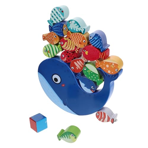 BESPORTBLE 1Satz Tierförmiges Holzspielzeug für Kleinkinder Stapelbares Bausteinset Pädagogisches Lernspielzeug für Feinmotorik und Kommunikation Exquisites Design aus Sicherem Holz von BESPORTBLE