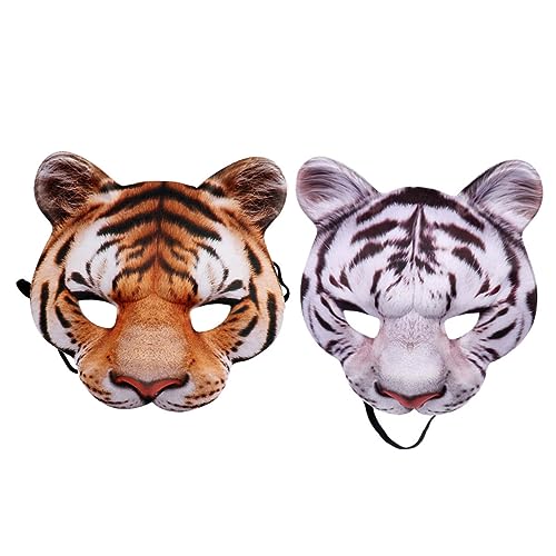 BESPORTBLE 1Satz Tiger Masken Für Halloween Und Karneval Weiße Und Gelbe Tiermasken Für Fasching Kostümpartys Und Cosplay Lustige Tiermasken Für Erwachsene BESPORTBLE 1Satz Tiger Masken Für Halloween Und Karneval Weiße Und Gelbe Tiermasken Für Fasching Kostümpartys Und Cosplay Lustige Tiermasken Für Erwachsene von BESPORTBLE