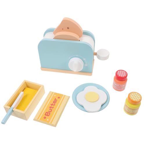 BESPORTBLE 1Satz Toaster Set Für Küchenspielzeug Mit Realistischer Brotmaschine Pädagogisches Zubehör Für Kreative Rollenspiele Langlebig Und Sicher Für Kleine von BESPORTBLE